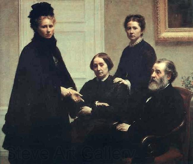 Henri Fantin-Latour The Dubourg Family Norge oil painting art